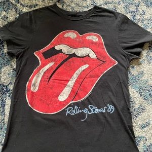 The Rolling Stones '89 Black T Shirt Size M